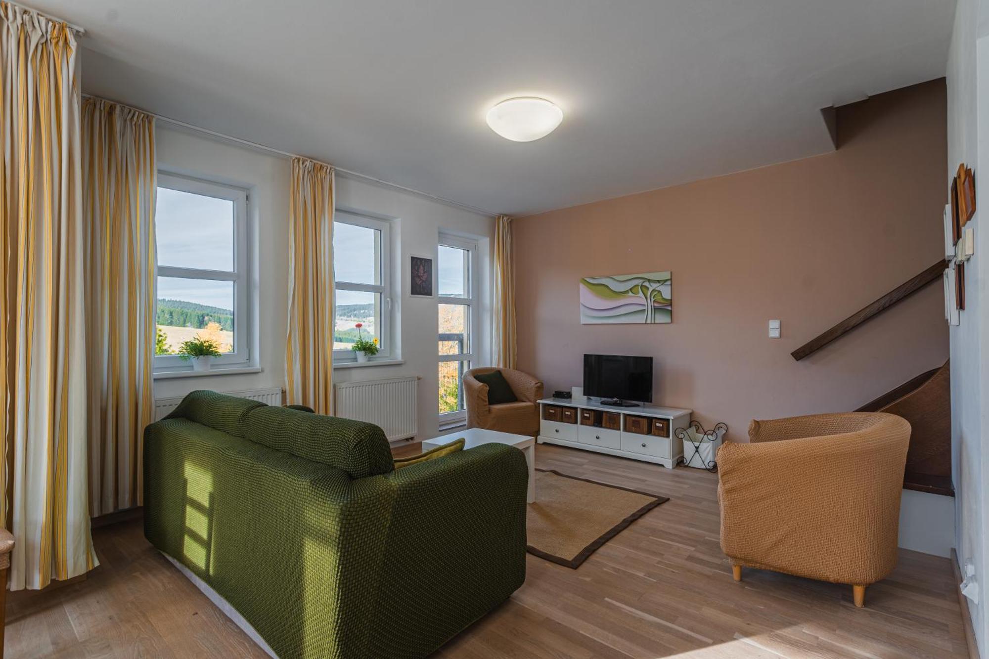 K2 Aparthotel Klinovec Views - Mezonet Apt Loučná pod Klínovcem Eksteriør billede